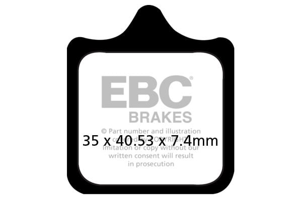 EBC Brakes FA322/4HH Double-H Series Sintered Brake Pads EBC Brakes FA322/4HH Double-H Series Sintered Brake Pads