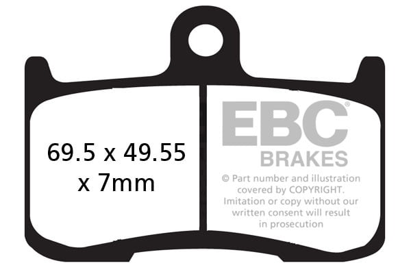 EBC Brakes FA347HH Double-H Series Sintered Brake Pads
