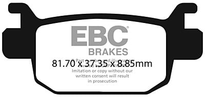 EBC Brakes FA698HH Double-H Series Sintered Brake Pads