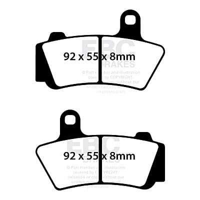 EBC Brakes FA749HH Double-H Series Sintered Brake Pads