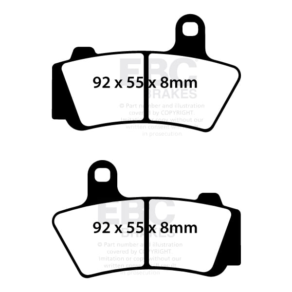 EBC Brakes FA749HH Double-H Series Sintered Brake Pads