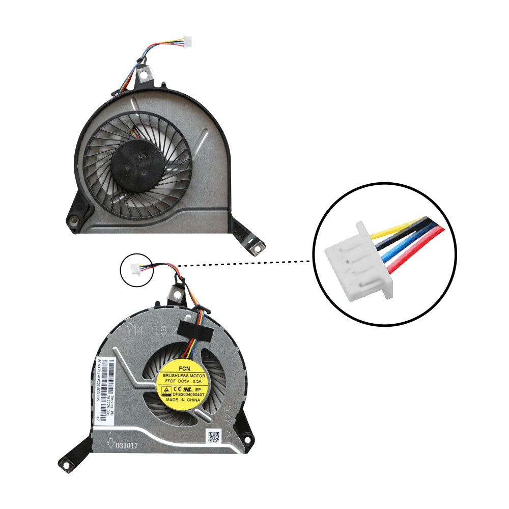 Laptop CPU Cooling Fan For HP Pavilion 15-P 15P 14 15 17-F 14-P 15-P Series