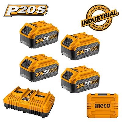 INGCO P20S Lithium-Ion Battery And Charger Kit FBCLI2062(20V 2A) INGCO P20S Lithium-Ion Battery And Charger Kit FBCLI2062(20V 2A)
