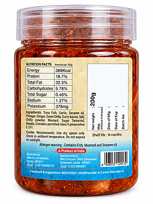 CINDER FISH PICKLE TUNA 200G CINDER FISH PICKLE TUNA 200G