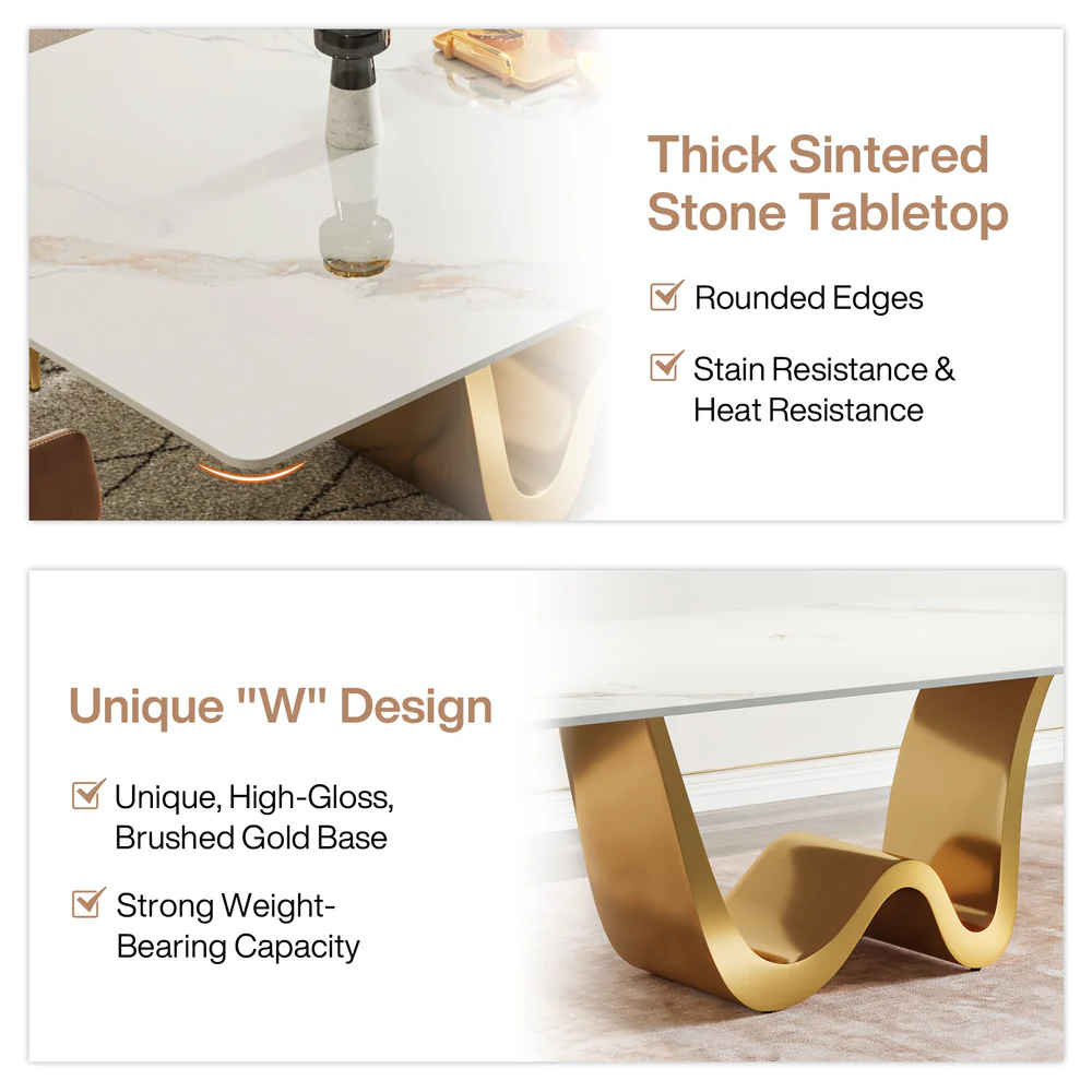 Luxury 6-Seater Marble Dining Table Set with Sculptural Wave Base and Velvet Chairs � Modern Elegance Redefined