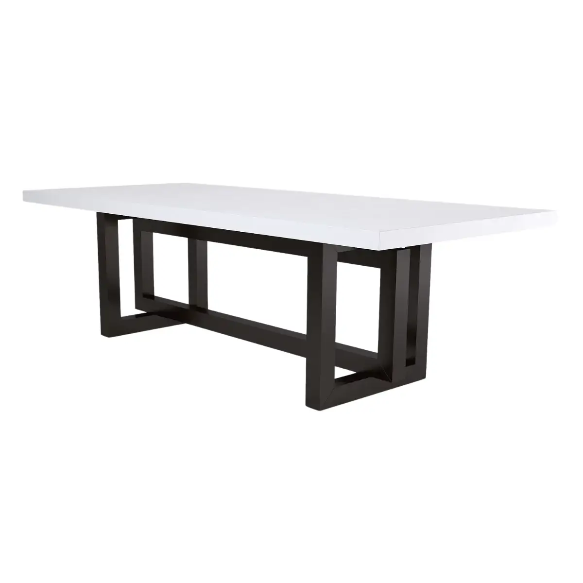 Premium 8-Seater White Dining Table Set with Tufted Upholstered Chairs � Elegant Modern Classic Design