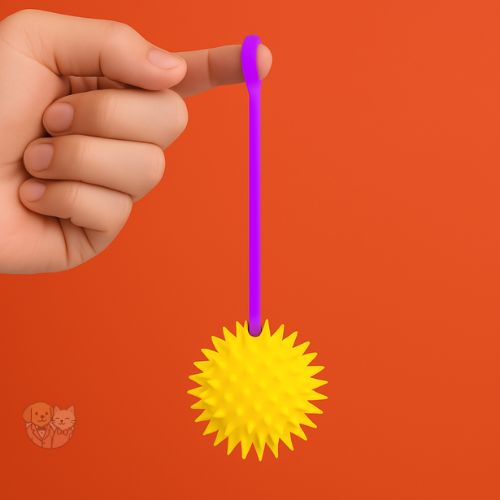 FUN LED Spike Ball – Flashing, Bouncy & Squeaky Toy for Dogs & Cats