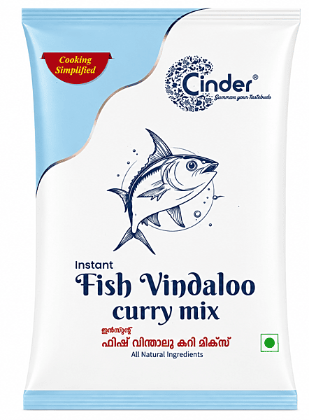 CINDER INSTANT FISH VINDALOO CURRY MIX 55G