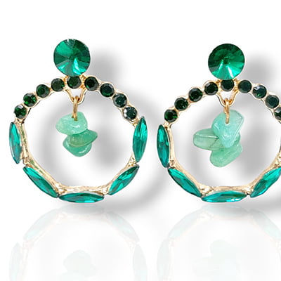 Fancy Green Conch Drop Earrings Fancy Green Conch Drop Earrings