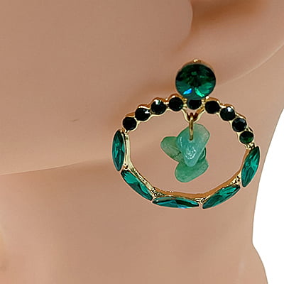Fancy Green Conch Drop Earrings Fancy Green Conch Drop Earrings