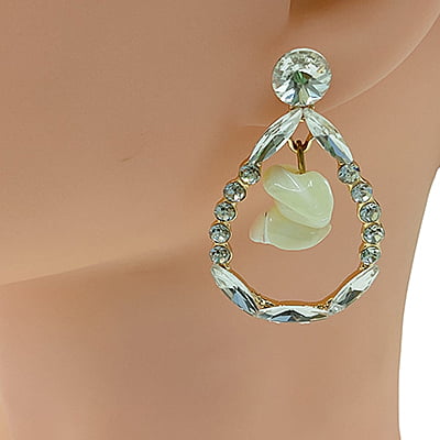 Fancy White Conch Drop Earrings Fancy White Conch Drop Earrings