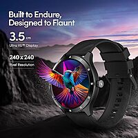 Fastrack Jupitor R2 Smart Watch, 1.38” (3.50 cm)TFT Display, 240 * 240 Pixel Resolution, SingleSync BT Calling, AI Voice Assistant, 100+ Sports Modes & Smartwatch Faces,Upto 5 Day Battery, IP68 (Beige