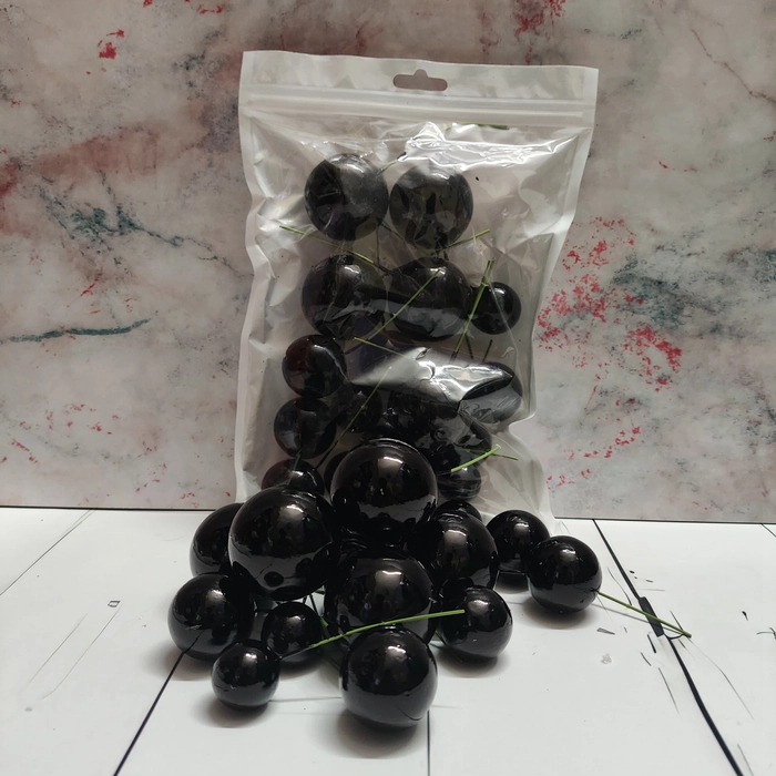 Faux Ball Black Faux Ball Black