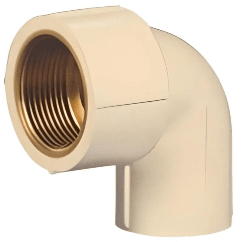 SDR 9 Pipe & Fitting, 25*15mm, 1*1/2 Elbow Brass, Life Line C-PVC Hot and Cold Water System 