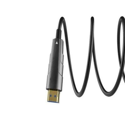 Fiber Optic HDMI Cable with Gold plated Connectors , 2.0/2.1 48Gbps ultra High-Speed Cable (Grey) Fiber Optic HDMI Cable with Gold plated Connectors , 2.0/2.1 48Gbps ultra High-Speed Cable (Grey)