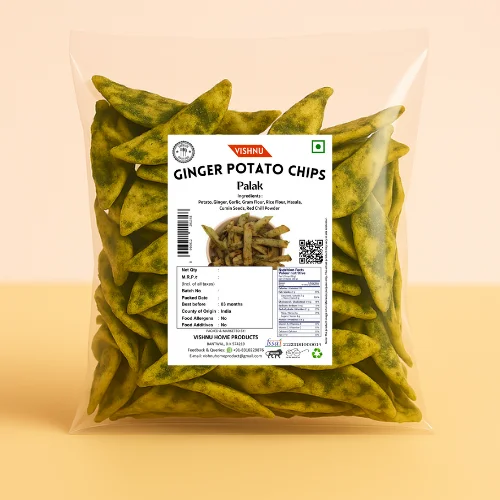Vishnu Special Ginger Potato Chips- Palak Vishnu Special Ginger Potato Chips- Palak