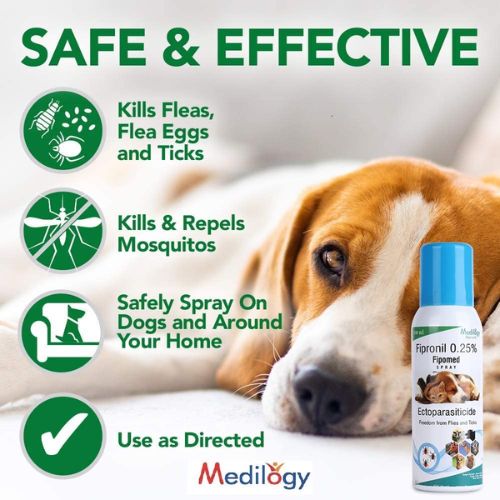 Fipomed Fipronil Spray โ Broad-Spectrum Tick & Flea Control for Dogs and Cats (100ml) Fipomed Fipronil Spray โ Broad-Spectrum Tick & Flea Control for Dogs and Cats (100ml)