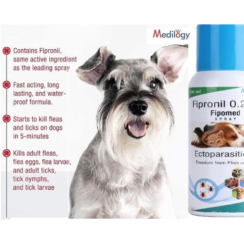 Fipomed Fipronil Spray โ Broad-Spectrum Tick & Flea Control for Dogs and Cats (100ml) Fipomed Fipronil Spray โ Broad-Spectrum Tick & Flea Control for Dogs and Cats (100ml)