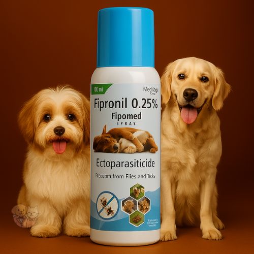 Fipomed Fipronil Spray โ Broad-Spectrum Tick & Flea Control for Dogs and Cats (100ml) Fipomed Fipronil Spray โ Broad-Spectrum Tick & Flea Control for Dogs and Cats (100ml)