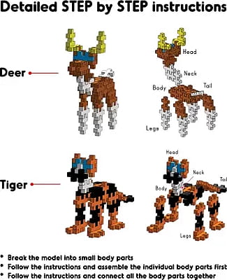 Fixi Bricks Deer and Tiger Fixi Bricks Deer and Tiger