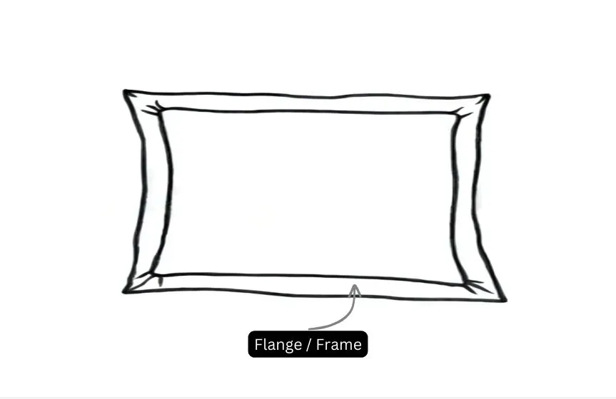 Pillow Cover Framed Glace Cotton 300 TC - Striped - Taupe Pillow Cover Framed Glace Cotton 300 TC - Striped - Taupe