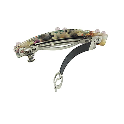 Classic French Barrettes - Black~White Classic French Barrettes - Black~White