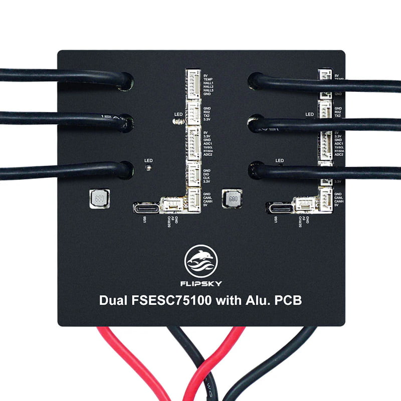 Flipsky Dual 75100 With Aluminum PCB Based on VESC For Electric Skateboard / Scooter / Ebike Speed Controller Flipsky Dual 75100 With Aluminum PCB Based on VESC For Electric Skateboard / Scooter / Ebike Speed Controller