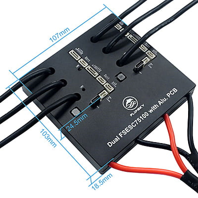 Flipsky Dual 75100 With Aluminum PCB Based on VESC For Electric Skateboard / Scooter / Ebike Speed Controller Flipsky Dual 75100 With Aluminum PCB Based on VESC For Electric Skateboard / Scooter / Ebike Speed Controller
