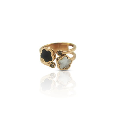 Stainless Steel Finger Rings - Flower Stainless Steel Finger Rings - Flower