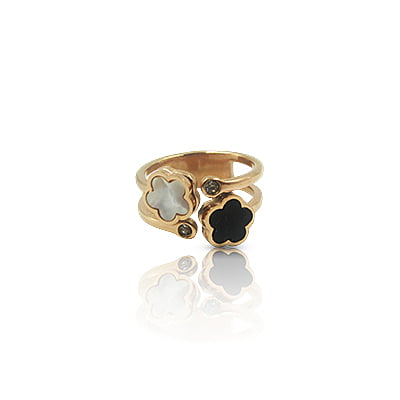 Stainless Steel Finger Rings - Flower Stainless Steel Finger Rings - Flower