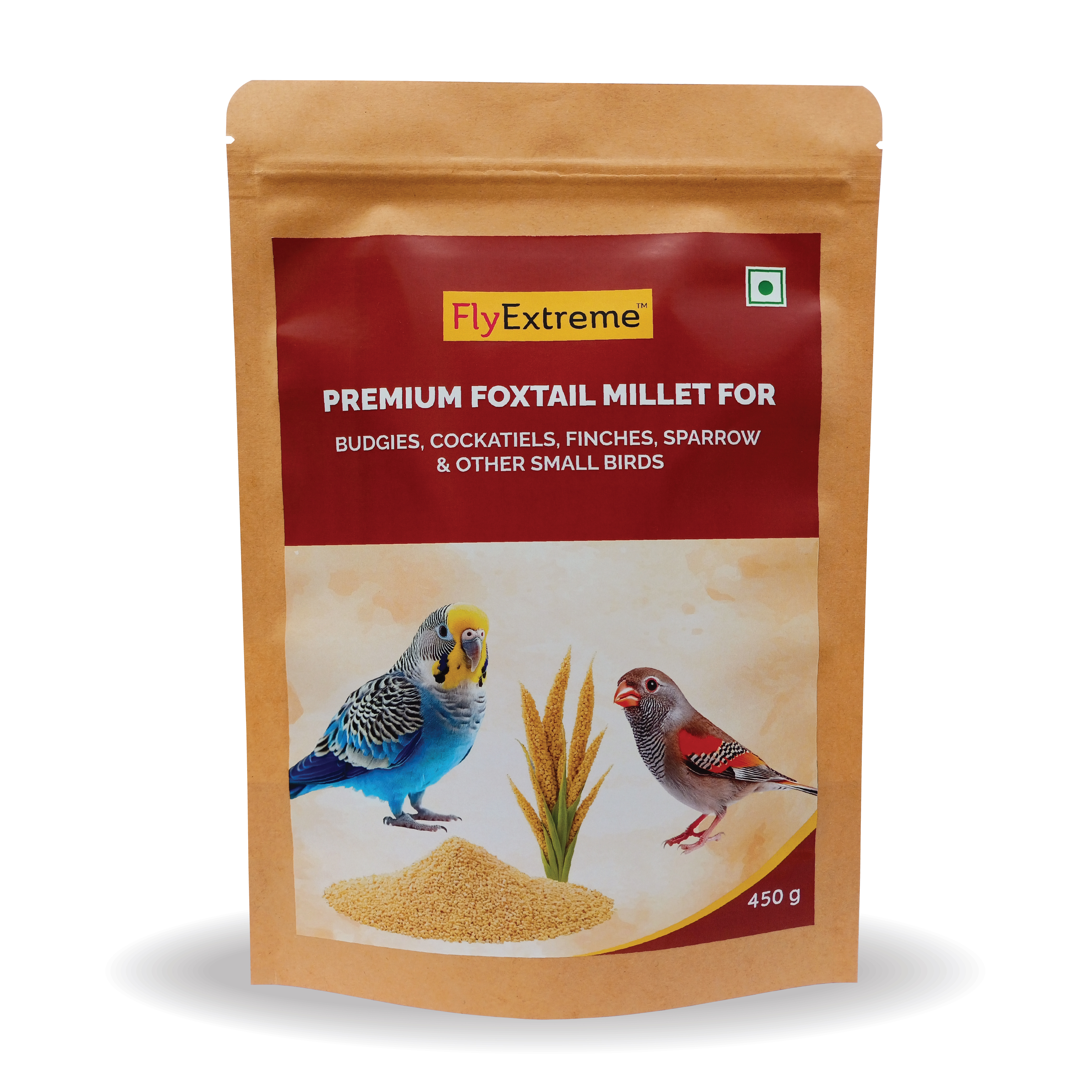 FlyExtreme Foxtail Millet for Birds – Premium Quality, Natural Bird Food
