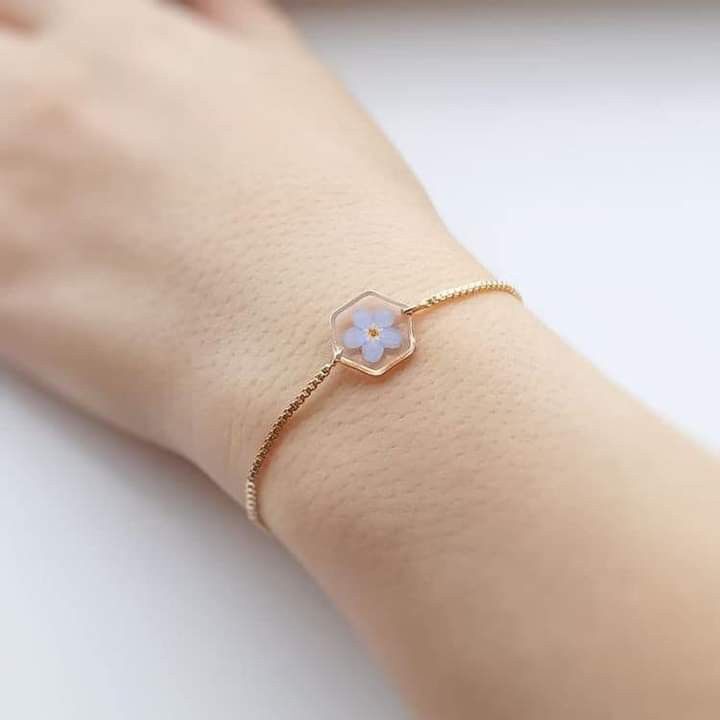 Forget Me Not Bracelet hexagonal Forget Me Not Bracelet hexagonal