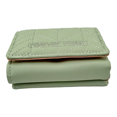 Frog Green - Trifold Leather Wallet Women / Girls ~ Purse, Coin Holder, Card Slot Frog Green - Trifold Leather Wallet Women / Girls ~ Purse, Coin Holder, Card Slot