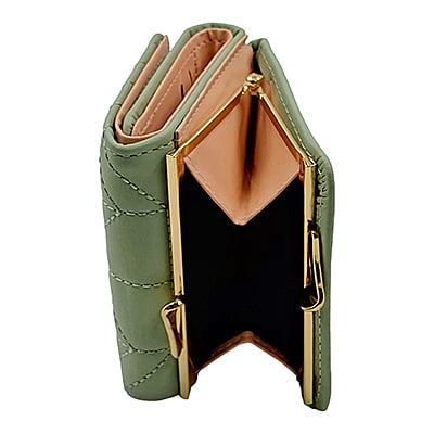 Frog Green - Trifold Leather Wallet Women / Girls ~ Purse, Coin Holder, Card Slot Frog Green - Trifold Leather Wallet Women / Girls ~ Purse, Coin Holder, Card Slot