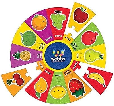 Fruits Wooden Round Jigsaw Floor Puzzle Fruits Wooden Round Jigsaw Floor Puzzle