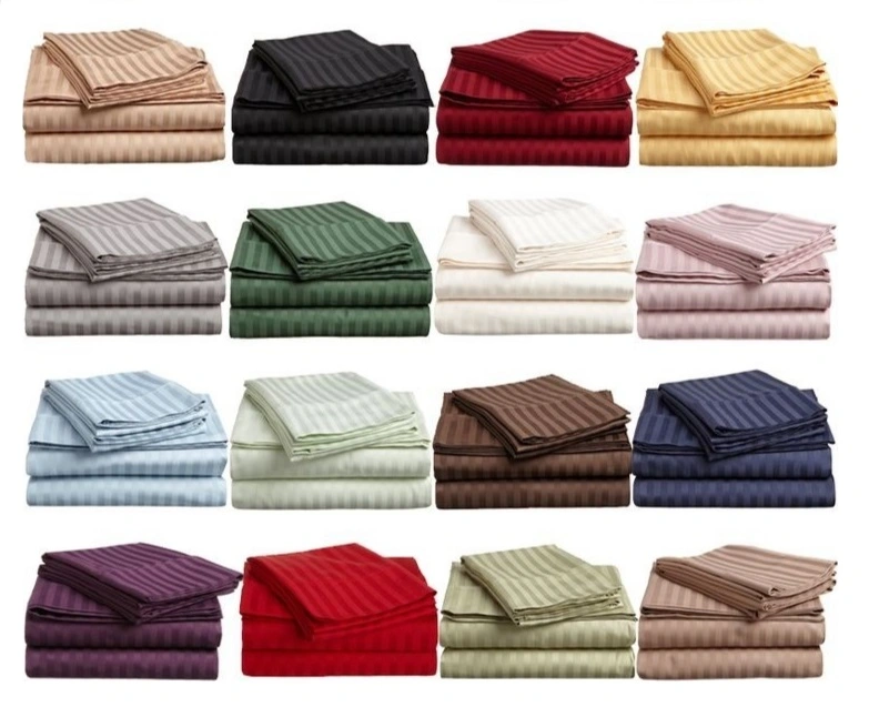 Sofrito Bedsheet Glace Cotton 300 TC - Striped - Navy Blue Sofrito Bedsheet Glace Cotton 300 TC - Striped - Navy Blue