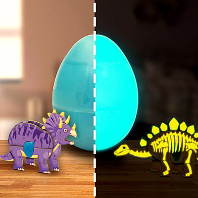 GID Dinos & Egg - Pack of 3 GID Dinos & Egg - Pack of 3
