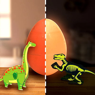 GID Dinos & Egg - Pack of 3 GID Dinos & Egg - Pack of 3