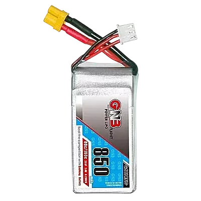 GNB 850mAh 2S1P 7.4V 80C Square Type Lipo Battery GNB 850mAh 2S1P 7.4V 80C Square Type Lipo Battery