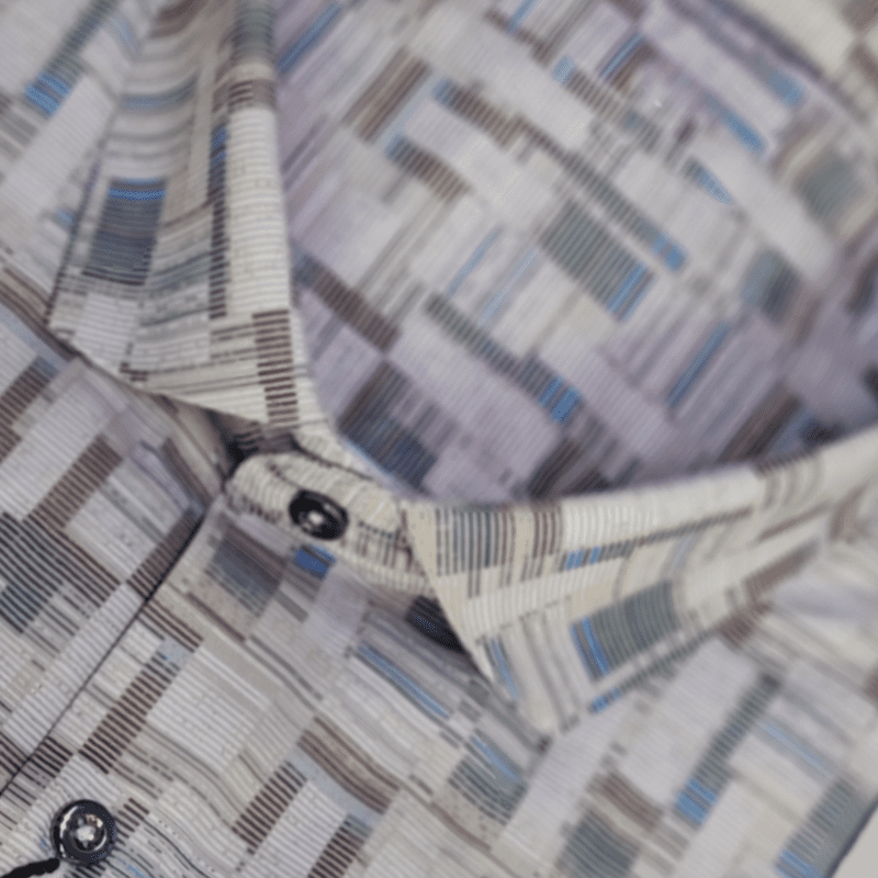 BROWN PRINTED SHIRT