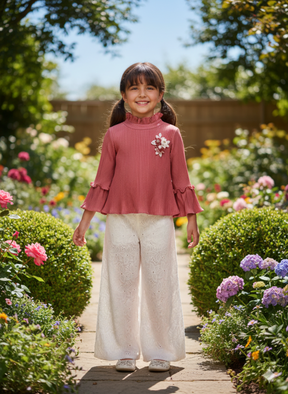 Stylish Girls Top & Palazzo Set D.14.3186 B.1856