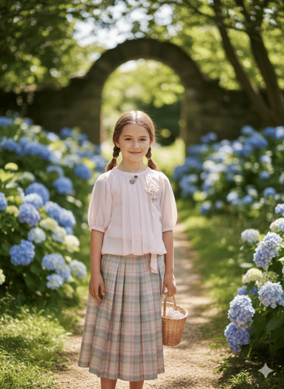 Girls' Co-ord Set (Top + Pants) D.71/12 B.4204