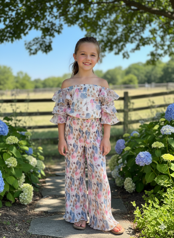 Blossom Breeze Floral Co-ord Set D.801 B.1212