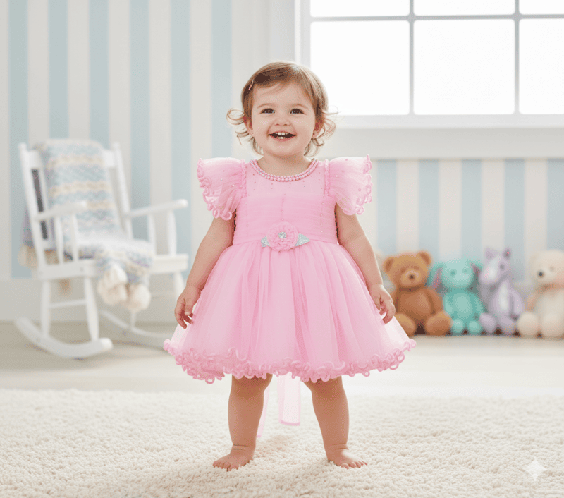 Baby Girl Party Wear Frocks D.16/6