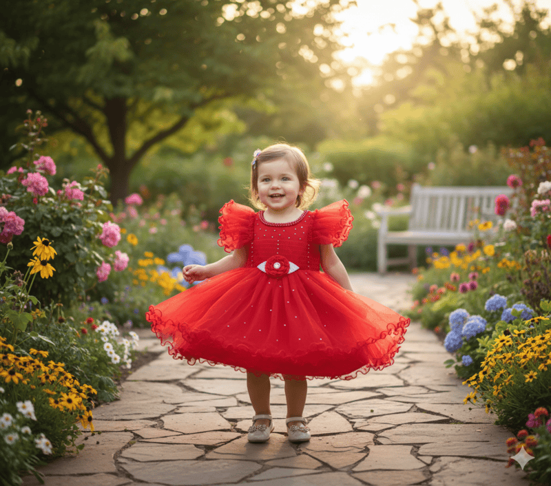 Baby Girl Party Wear Frocks D.16/6