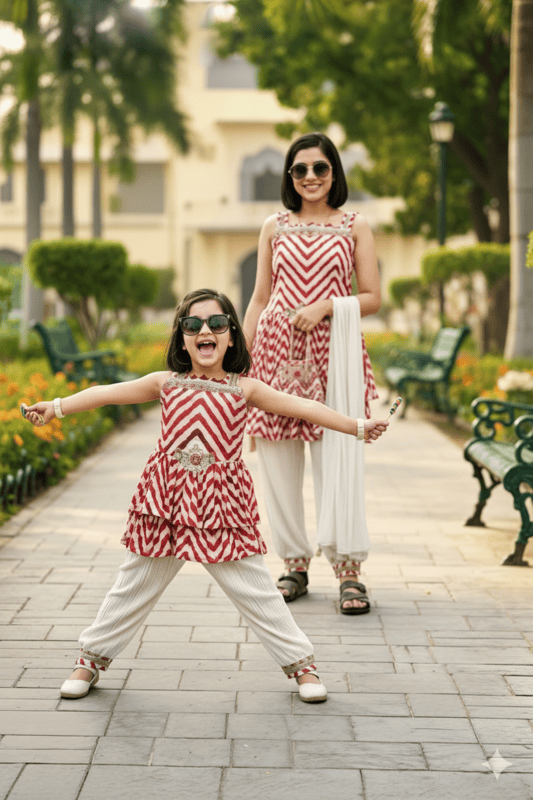 MULTI COLOUR TOP LEHNGA PAIR D.814YC B.GINI BABY