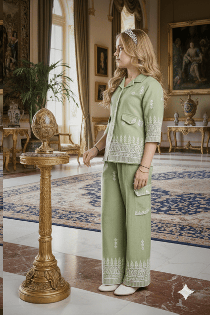 LIGHT GREEN CO SET D.BS296G B.GINI BABY