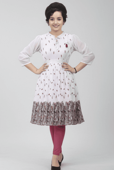 WHITE AND BROWN TOP LENGGISS D.LG10120WP B.GINI BABY