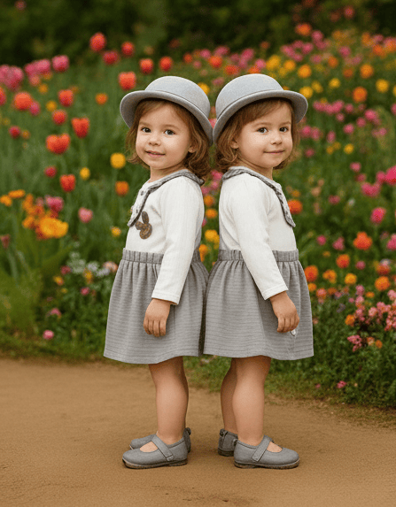 Frock Set with Hosiery Leggings D.2407 B.MAGIC WORD