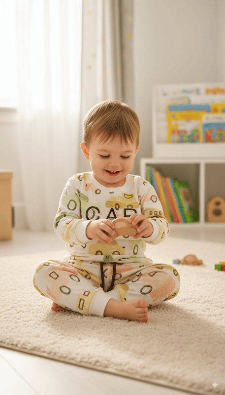 Kids Car-Print Sweatshirt & Jogger Set D.14.60038 B.2921